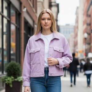 Forever 21 Lavender Women's Jean Jacket